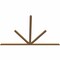 Ekena Millwork Saratoga Timber Gable Bracket, Western Red Cedar, 108"W x 72"H x 1 1/2"D x 3 1/2"F, 16/12 Pitch GBW108X72X0204SAR00SWR - alternate 4